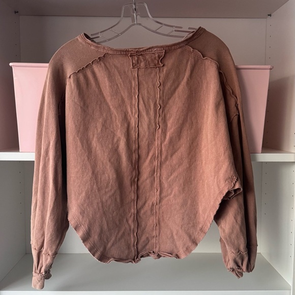 WE THE FREE PEOPLE Melodi Henley Long Sleeve Top - Picture 8 of 8